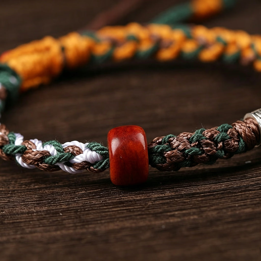 Handmade Wenchang Knot Braided Bracelet, Lucky String Wristband for Peace & Good Fortune