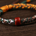 Handmade Wenchang Knot Braided Bracelet, Lucky String Wristband for Peace & Good Fortune