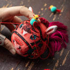 Handcrafted Chinese Mythical Beasts Herbal Sachet Pendant - Hand-Embroidered Mascot Charm for Protection & Wealth