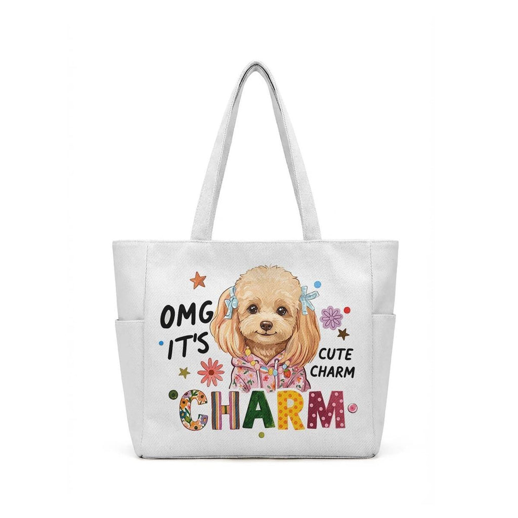 Custom DIY Pet Portrait Tote Bag - Personalized Foldable Eco-Friendly Twill Shopping Bag (8 Styles, Free Drawing)