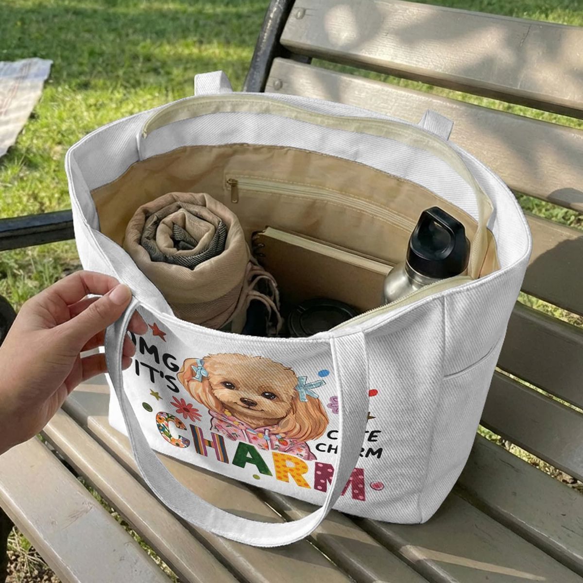 Custom DIY Pet Portrait Tote Bag - Personalized Foldable Eco-Friendly Twill Shopping Bag (8 Styles, Free Drawing)