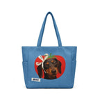 Custom DIY Pet Portrait Tote Bag - Personalized Foldable Eco-Friendly Twill Shopping Bag (8 Styles, Free Drawing)