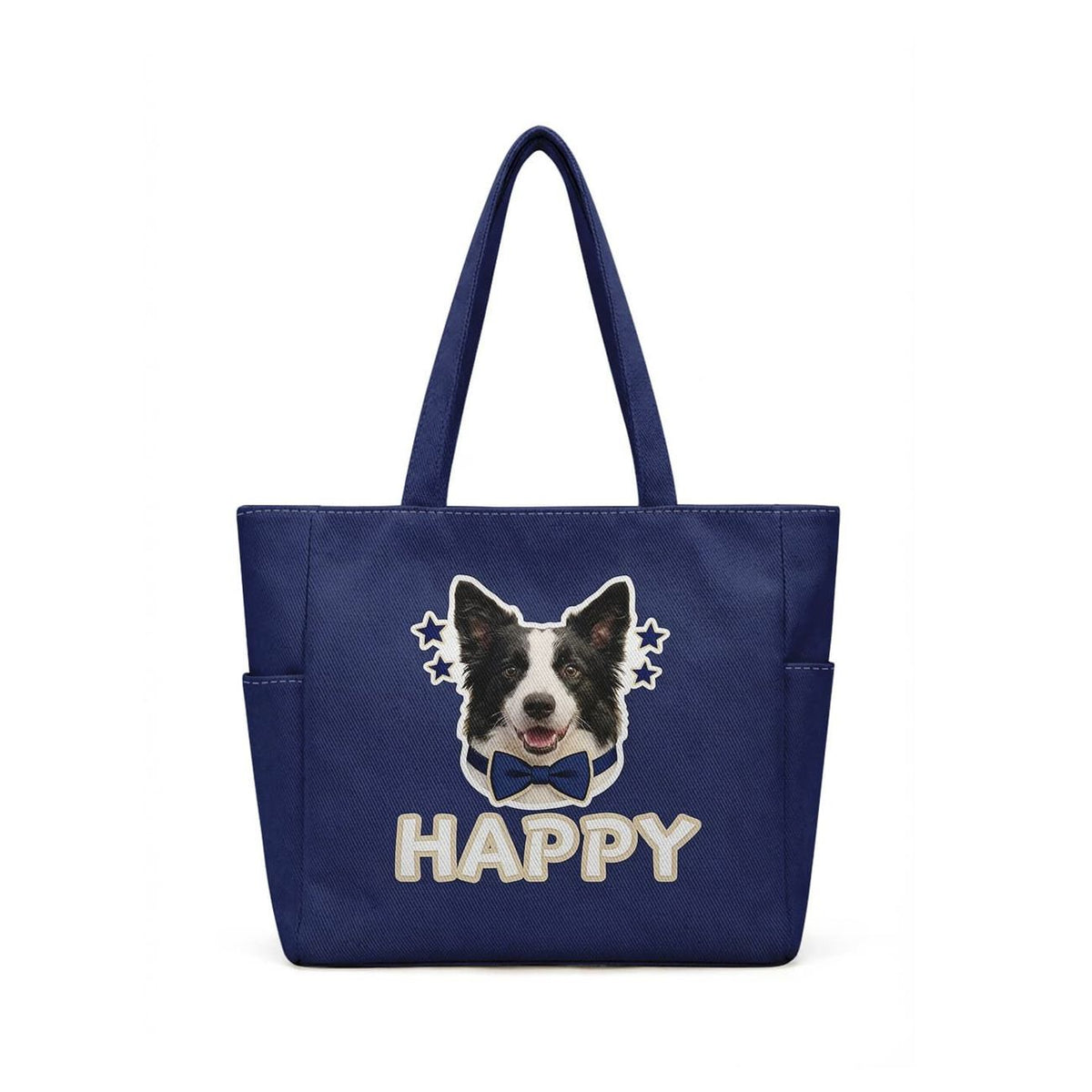 Custom DIY Pet Portrait Tote Bag - Personalized Foldable Eco-Friendly Twill Shopping Bag (8 Styles, Free Drawing)