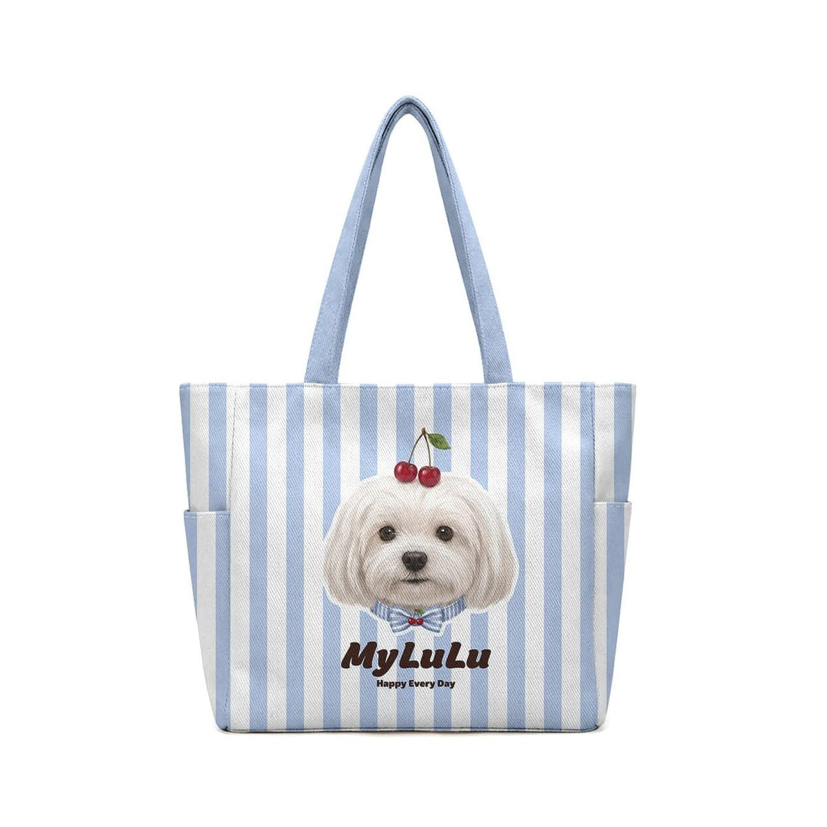 Custom DIY Pet Portrait Tote Bag - Personalized Foldable Eco-Friendly Twill Shopping Bag (8 Styles, Free Drawing)