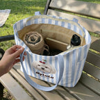 Custom DIY Pet Portrait Tote Bag - Personalized Foldable Eco-Friendly Twill Shopping Bag (8 Styles, Free Drawing)