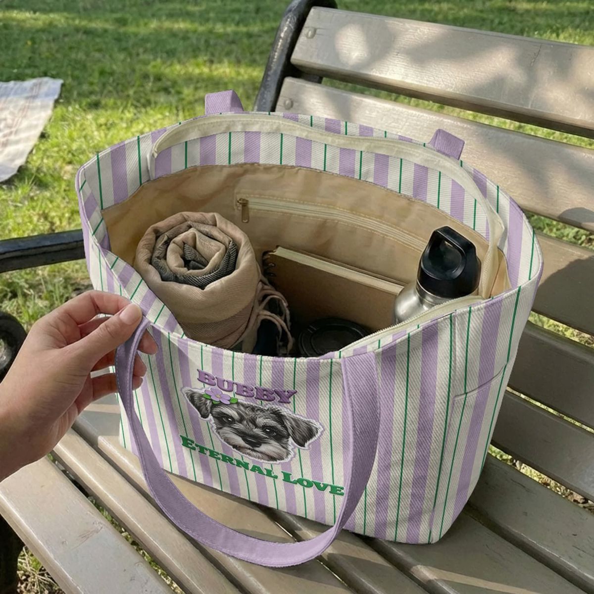 Custom DIY Pet Portrait Tote Bag - Personalized Foldable Eco-Friendly Twill Shopping Bag (8 Styles, Free Drawing)